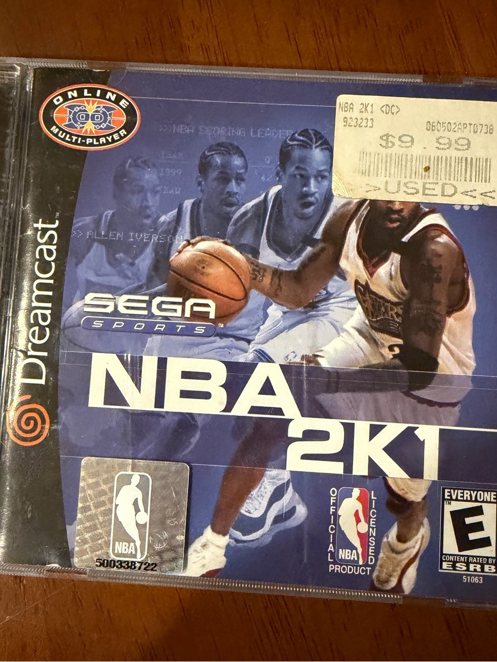 Retro NBA 2K1 Dreamcast Game - Blue SEGA Sports